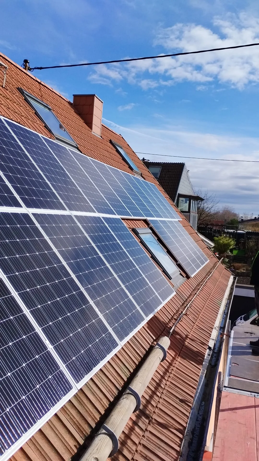 Photovoltaikanlage auf einem Wohnhausdach